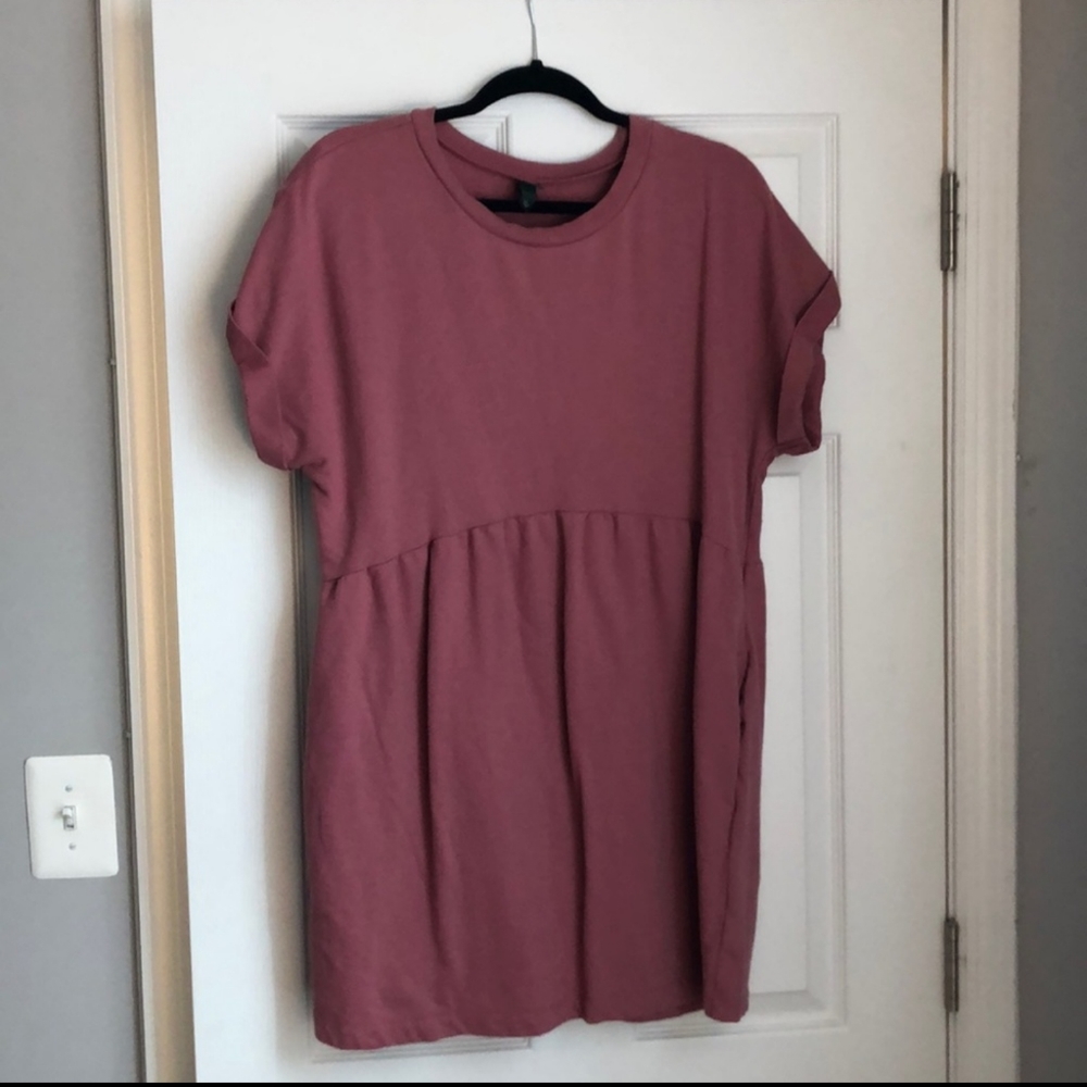Mauve babydoll dress